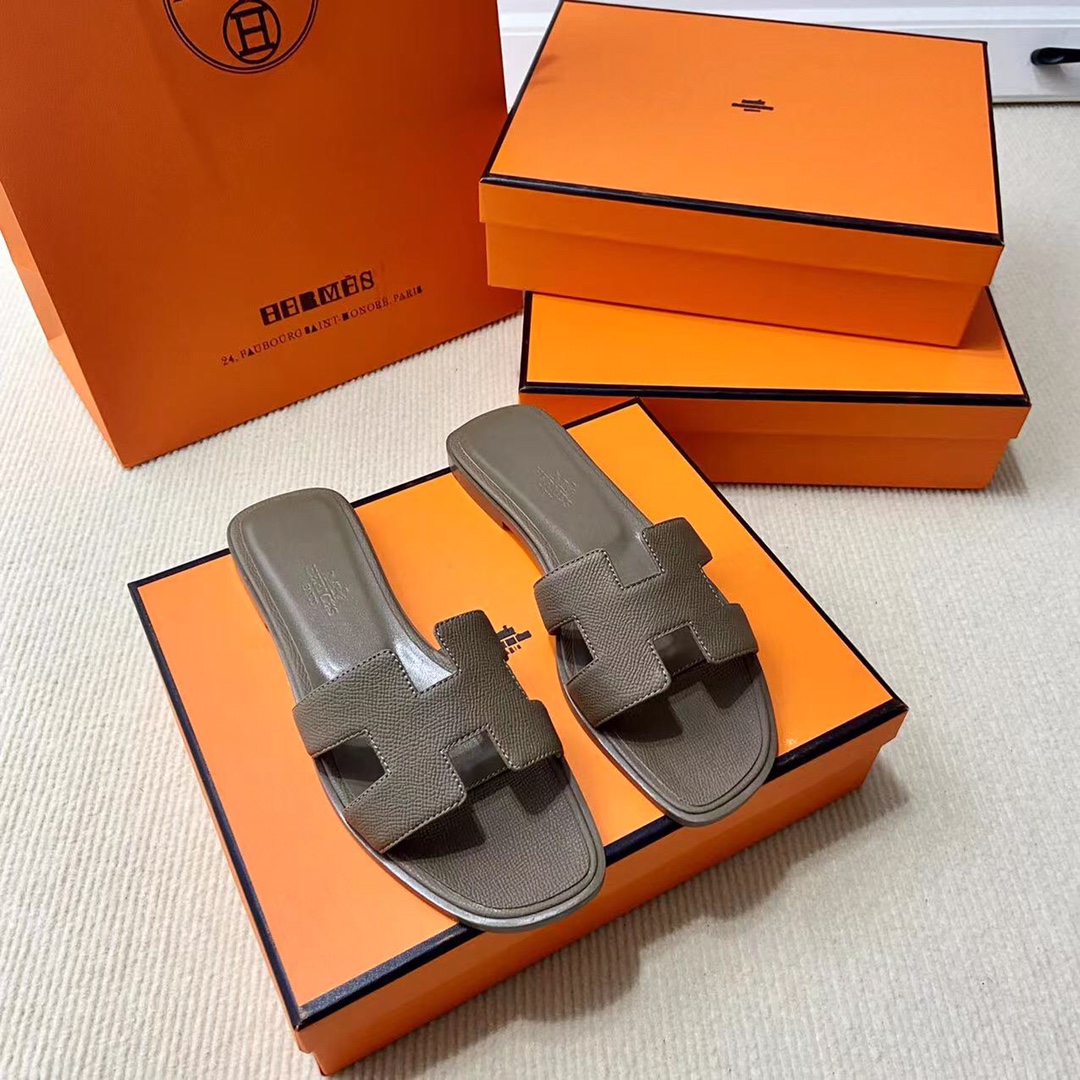 에르메스 올수공 오란 슬리퍼 샌들 앱송 50